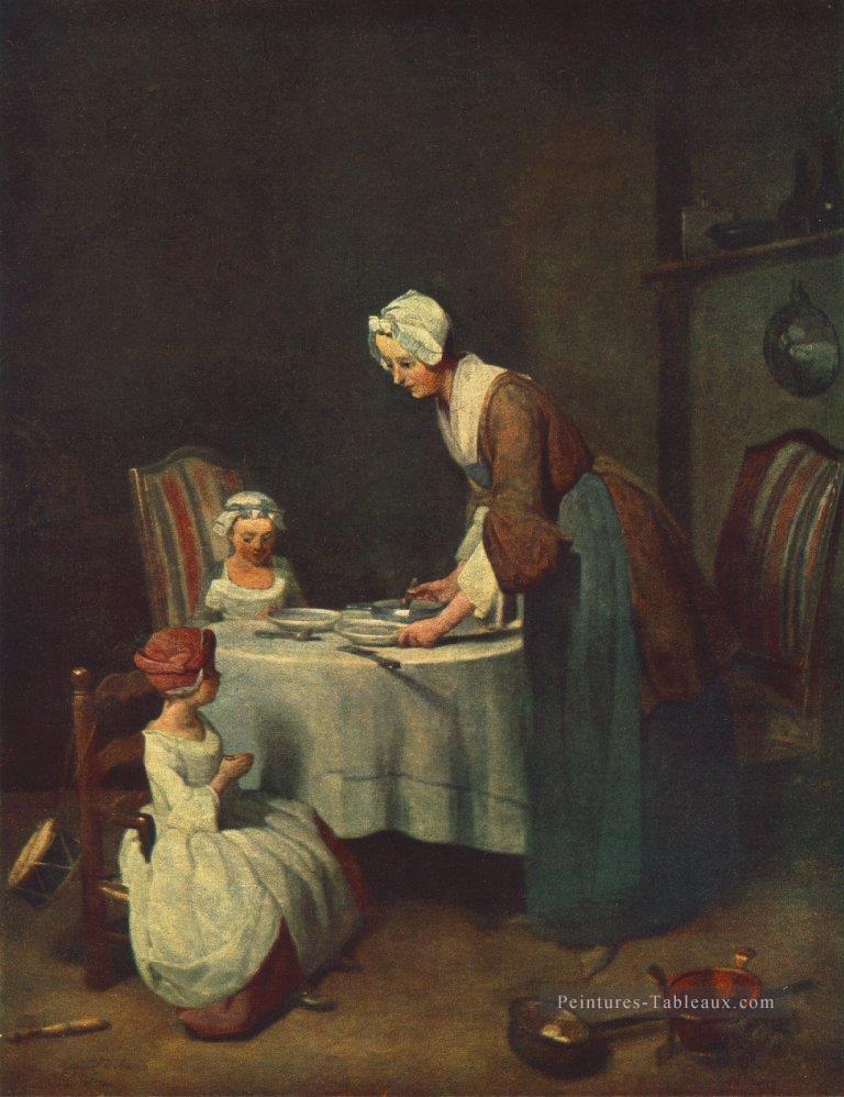 La prière devant moi Jean Baptiste Simeon Chardin Peintures à l'huile
